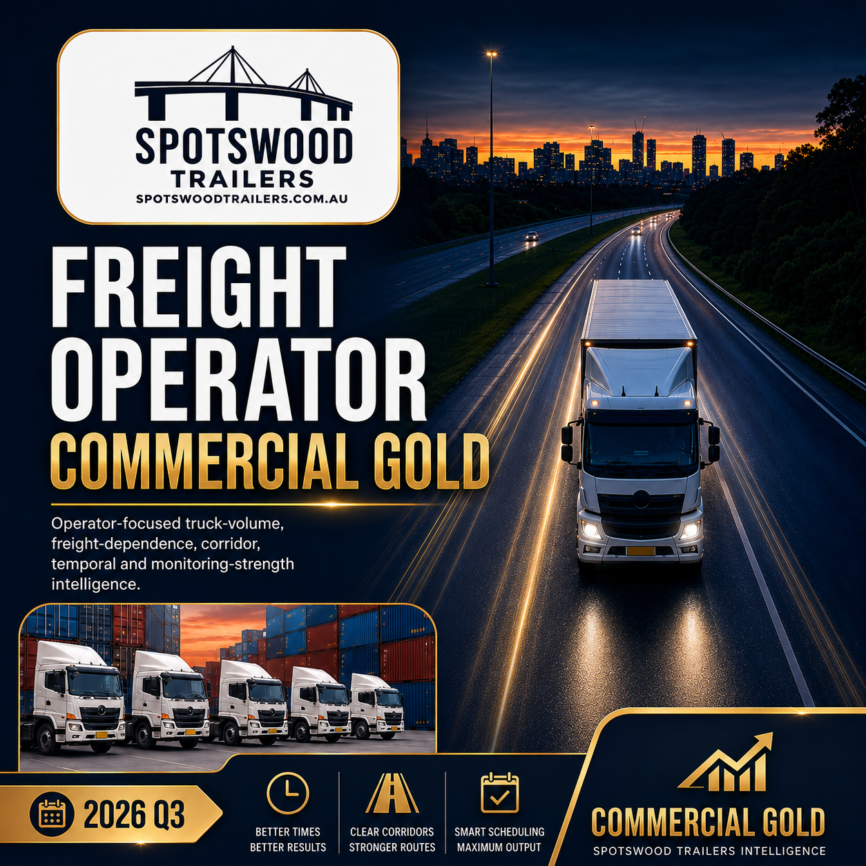 Freight Operator Commercial Gold 2026Q3 commercial report cover